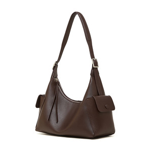 Borsa a Tracolla di Lusso in Vera Pelle per Donna, Design alla Moda con Motivo Candy, Fodera in Poliestere, Chiusura con Cerniera, Portatile per Uso Quotidiano - Product Image 1