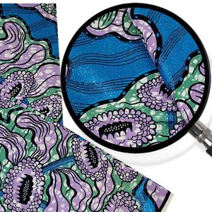 Vera e propria garanzia Hollan pietra cera glitterata RealWax abito in tessuto Pagne Ankara grande originale in cotone raso Afrikan abbigliamento - Product Image 1