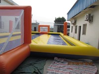 Estadio de fútbol jabonoso inflable de grado comercial para deportes, campo deportivo de fútbol inflable con muchos tamaños