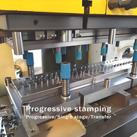 Usine de précision personnalisée cuivre et cuivre au béryllium connecteur électrique borne estampage progressif pièces de pressage