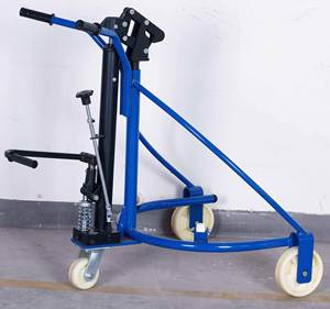 Carro manual de tambor de aceite, elevador de tambor de aceite hidráulico de 350kg, equipo de manejo, máquina de remolque - Product Image 5