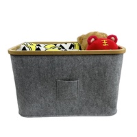 YUJIN Fabricant fournisseur doré feutre tissu bambou panier à linge