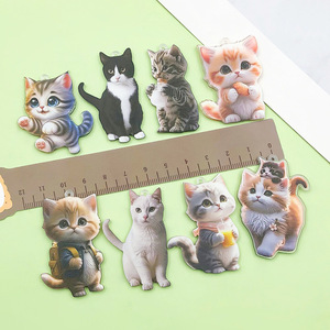 จี้แมวการ์ตูนอะคริลิครูปทรงไม่สม่ำเสมออุปกรณ์เครื่องประดับ DIY สำหรับงานฝีมือสร้างสรรค์ - Product Image 2