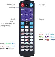 Control Remoto Universal 2 en 1 para Todos los Televisores Roku y Reproductores Roku, Compatible con TV TCL/Hisense/Hitachi/Haier/Element/Sanyo ROKU