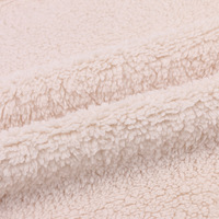 Tissu en velours doux et polaire Sherpa de Shaoxing pour vêtements d'automne et d'hiver