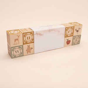 Modèle décoratif en bois gravé avec impression numérique, design moderne, forme rectangulaire - Product Image 6