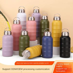 Botella de Agua Aislada al Vacío de Acero Inoxidable de Doble Pared, 750ml/1000ml, con Pajita, para Camping, 6-12 Horas, con Logotipo Personalizado, Nuevo Diseño, Gran Venta - Product Image 2