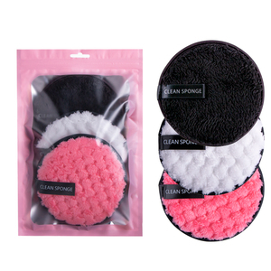 Coussinets nettoyants pour le visage, éponge démaquillante réutilisable, en tissu, permet de appliquer le maquillage et le corps, 10 pièces, meilleure vente - Product Image 4