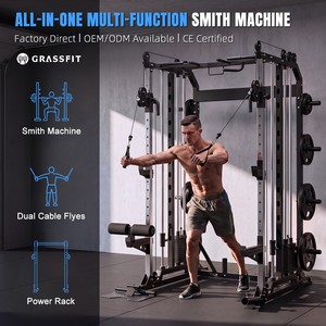 Macchina Smith Multifunzione All-<span class=keywords><strong>in</strong></span>-One per Allenamento Funzionale e Fitness con Crossover a Cavi - Product Image 1