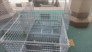 Mạ kẽm hậu cần hàng hóa công nghiệp lưu trữ ráp dây giỏ lồng lưu trữ lồng - Product Image 6