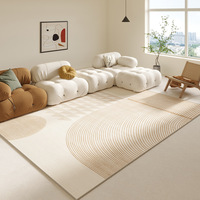 Tapis en velours cristal de fibre de polyester, motif minimaliste, style pastoral, fabrication à la machine, très vendu, 1,5x2,1m, taille personnalisable, tendance