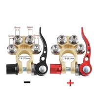 1 Paire de Connecteurs Rapides Sans Outil pour Bornes de Batterie 12V 6V 24V pour Bateaux, Voitures de Course, UTV, Tracteurs, Camions