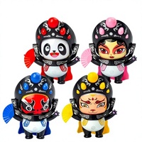 Poupée à visages interchangeables de la culture traditionnelle chinoise, jouet en plastique pour jeunes, caractéristiques culturelles spécifiques, vente directe de la part des vendeurs de rue