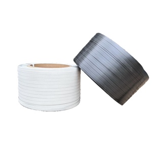 Bande en PP jaune gaufrée recyclée de 19 mm de la meilleure qualité, épaisseur 0,8 mm, entièrement automatique/manuelle pour l'emballage des machines d'usine - Product Image 1