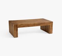 Table basse rectangulaire moderne en bois et table d'appoint pour salon, design minimaliste, structure en acier, facile à nettoyer