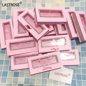 <strong>Eyelash</strong> Packaging Box Empty Eye Lash Box With Rhinestone <strong>Mink</strong> Lash Luxury <strong>Glitter</strong> Diamond Boxes - Product Image 2