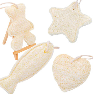 Toalla de Baño de Lufa Natural de Doble Grosor con Diseño de Dibujos Animados, Exfoliante para Niños - Product Image 3