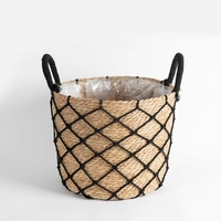 Panier de rangement en algues marines, décoration pour la maison et le jardin, panier de rangement fait main, vente en gros, protection de l'environnement