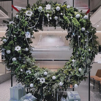 C-83 Hari Natal bunga buatan raksasa ornamen indah mal belanja titik indah selebriti Internet saluran pembuangan