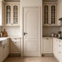 Portes de chambre intérieures en bois massif composite peintes, style français, double battant, pour suite, livraison directe usine