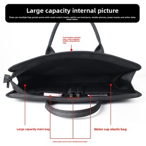 Xách Tay Vải dày Vali máy tính xách tay với tài liệu & Lưu trữ tập tin cho các cuộc họp kinh doanh & Tài liệu lưu trữ - Product Image 2