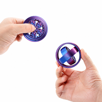 Vashine Gyroscope planétaire imprimé en 3D, jouet anti-stress à engrenages rotatifs arc-en-ciel soyeux, spinner planétaire dégradé, jouet de poche