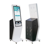 Kiosco de Autoservicio con Pantalla Táctil FHD PCAP de 23.8 Pulgadas con Reconocimiento Facial, Escáner QR e Impresora Térmica para Venta de Boletos, Pago y Cobro