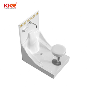 <span class=keywords><strong>Lavapiedi</strong></span> Wudu automatico Design moderno in plastica con facile pulizia lavabo di preghiera rubinetto a foro singolo installazione per la scuola di casa - Product Image 5