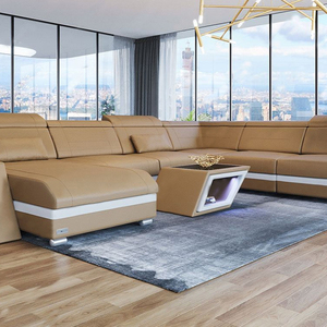 Muebles modernos de cuero para sala de estar, nuevo diseño de alta calidad, en cualquier color - Product Image 5