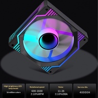 Ventilateurs de boîtier miroir synchronisés à la lumière ARGB/RGB de 12 cm, à roulement fluide, avec contrôle intelligent de la température, vendus directement par l'usine