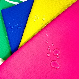Impermeable Macaron Color Seersucker textura arrugada <span class=keywords><strong>Plaid</strong></span> 100% poliéster Waffle tela compuesta para bolsos de bricolaje billetera - Product Image 1