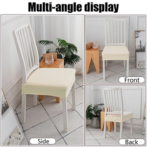 Elastic Solid Colors <strong>Chair</strong> Seat <strong>Covers</strong> Removable Washable Anti-dust Short Back <strong>Chair</strong> Seat Cushion for Dining Room - Product Image 4