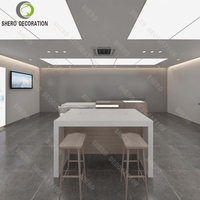 Vitrine de présentation de mobilier de magasin de téléphonie mobile au design moderne personnalisé pour boutique de téléphones