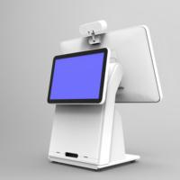 Caja Registradora Todo en Uno con Pantalla Dual de 11.6 y 15.6 Pulgadas, Android 11, Impresora de 80 mm, Escáner QR, Sistema POS con NFC