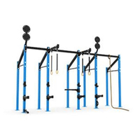 Rack de musculation multifonctionnel en métal pour entraînement de force, CrossFit et exercices variés