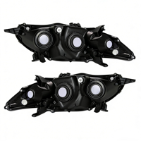 Conjunto de Faros Delanteros OE para Toyota Corolla 2011-2013, Modelos S Base, LE, L, CE, Suministro de Fábrica de Autopartes - Carcasa Negra