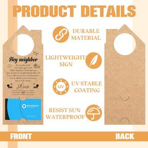 <span class=keywords><strong>Hey</strong></span> Neighbor Agente de bienes raíces Perchas para puertas Tarjetas de visita Suministros para el hogar Oficina con estilo - Product Image 5