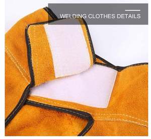 Chaqueta <span class=keywords><strong>de</strong></span> Soldadura, Delantal <span class=keywords><strong>de</strong></span> Cuero, Abrigo Resistente a las Llamas y Anti-escaldaduras - Product Image 4