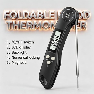 Digital Food Thermometer Stainless Steel Meat Probe Electronic Kitchen Thermometer for <b>Grilling</b> Roasting Cooking - Product Image 4