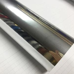 ฟิล์มเปลี่ยนสีพีวีซีโครเมี่ยมสีเงินซุปเปอร์โครเมี่ยมป้องกันรอยขีดข่วนป้องกันรังสียูวีสำหรับตัวถังรถที่ปล่อยอากาศของตกแต่งยานพาหนะ - Product Image 5