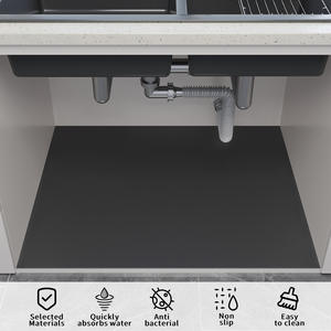 Tapete de Tierra de Diatomeas para Fregadero, Rectangular, para Gabinete de Cocina, Resistente a la Humedad, Tipo Piso, Cortable, Color Sólido - Product Image 5