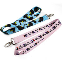 Dompet Kartu Lencana Plastik Custom dengan Tali Lanyard untuk Kartu Identitas