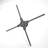 Projecteur holographique 3D YHF-85-LED, ventilateur LED 3D à 4 pales avec cartographie holographique pour mariages et événements en intérieur, fournisseur OEM