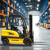 Shouwo Nouveau 2 tonnes 2.5 tonnes 3 tonnes petit chariot élévateur électrique tout-terrain avec chargeur de batterie