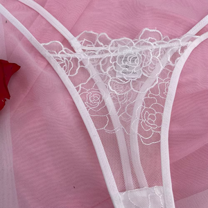 Floral <b>See</b> <b>Through</b> Women Bra Brief Set Underwire Back Closure Sexy Transparent Lingerie Nightwear - Product Image 4