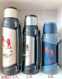 2,0 l Liter Easy Carry Pot Edelstahl Reise thermos flasche