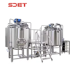 2 Vessels Brewhouse 500L Beer Brewery 500 Liter Microbrewery Brewing Equipment