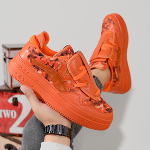 Flame Printed Retro Summer Sneakers Flying Weave Comfortable Running Sports Outdoor Men Lace-<b>up</b> Shoe Tongue Outsole Walking - Product Image 4
