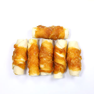 OEM Customizable High Protein 2.5\" Chicken Wrapped Rawhide 6CT <b>Dog</b> Pet Food Snacks That Clean Teeth <b>Treats</b> - Product Image 3