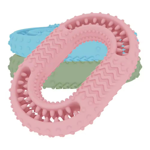 Durably Interactive Dog Chew Bone Toy with Molar Chewing O-<b>Ring</b> TPR Rubber Pet Toy for Teeth Cleaning Treat Dispensing Pack - Product Image 1
